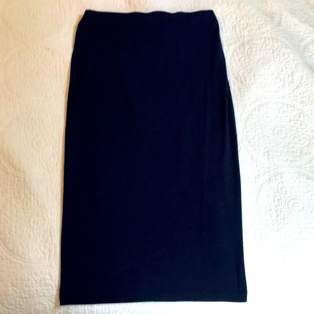 Navy Pencil Skirt
